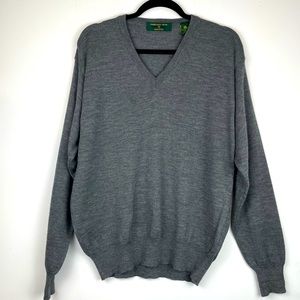 Embassy Row 100% Wool V-Neck Sweater